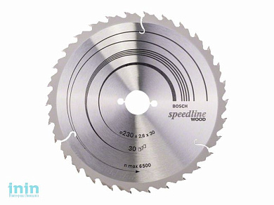 Диск пильный 230х30 мм 30 зуб. по дереву SPEEDLINE WOOD BOSCH (переменный зуб)