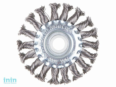 Щетка дисковая косич.125ммх22мм GEPARD (GP0880-125) (для УШМ, в блистере)