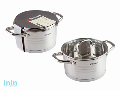 Кастрюля из нерж.стали, 2.5 л, ф 18 x 10, серия MILAGROS (Милагрос), PERFECTO LINEA