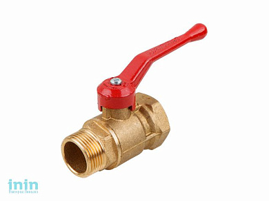 Кран шаровый 1 1/2" нар.-вн. ручка PN1,6 МПа, 11Б27п5, Цветлит