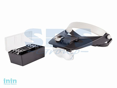 Бинокуляр монтажный 1.2х, 1.8х, 2.5х, 3.5х с 2хLED подсветкой (REXANT)