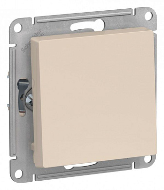 Выключатель 1-й перекрестный Atlas Design бежевый, ATN000271