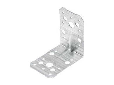 Уголок крепежный усиленный 90х90x65 белый цинк Цвiк (Фактический размер изделия 87*87*60мм, толщина 1,7мм) (ЦВIК)