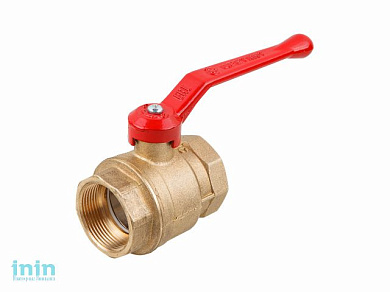 Кран шаровый 1 1/2" вн.-вн. ручка PN1,6 МПа, 11Б27п5, Цветлит