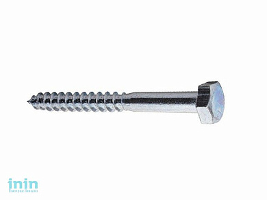 Шуруп 12х90 мм шестигр. головка, цинк, DIN 571 (20 шт в карт. уп.) STARFIX