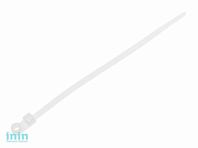 Хомут-стяжка с монтажным отверстием 4.8х200 мм белый (100 шт в уп.) STARFIX