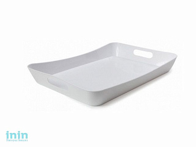 Поднос Rondo (Рондо), снежно-белый, BEROSSI (Изделие из пластмассы. Размер 422 х 282 х 52 мм)