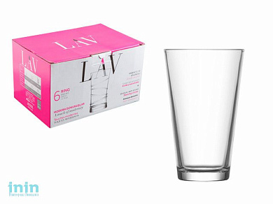 Набор стаканов, 6 шт., 325 мл, серия Hera, LAV