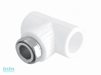 Тройник с накидной гайкой 20х3/4" РосТурПласт