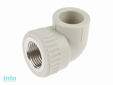 Колено ПП комб. внутр.резьба (SUS) 32х1", серый AV Engineering