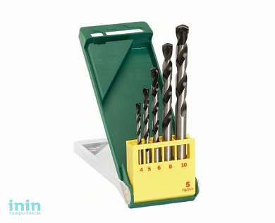 Набор сверл по бет. 5шт 4-10мм (BOSCH)