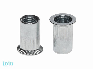 Заклепка резьбовая М8 потай бортик, цинк (150 шт в карт. уп.) STARFIX