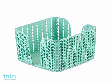 Салфетница ВЯЗАНИЕ (фисташковый) (IDEA)