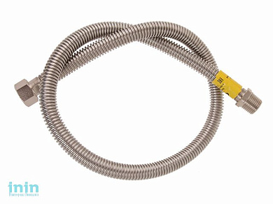 Шланг гибкий гофр. с присоед. элементами 3/4" г/ш 0,8 м ГАЗ Зурфлекс (Шланг газовый. Срок службы 15 лет.) (ЗУРФЛЕКС)