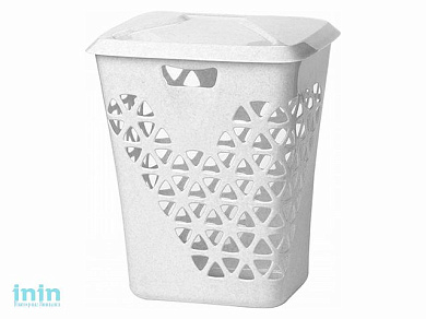 Корзина для белья ВЕНЕЦИЯ 60л (белый) (IDEA)