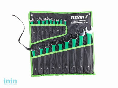 Набор ключей комбинир. 8-32мм 18шт в прорезиненной оплетке ВОЛАТ (на полотне)