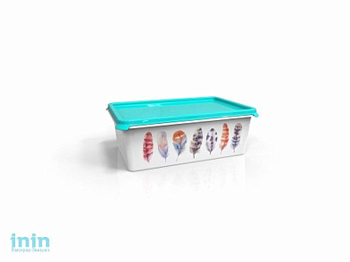 Емкость Serenity 4 л, бирюза, BEROSSI (Изд. из пластм. Размер 301 * 201 * 105 мм)