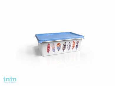 Емкость Serenity 4 л, васильковый, BEROSSI (Изд. из пластм. Размер 301 * 201 * 105 мм)