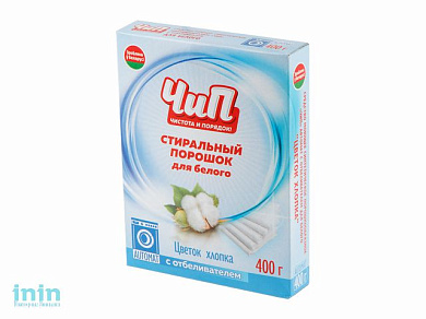 Стиральный порошок "ЧиП" автомат для белого "Цветок хлопка" 400г