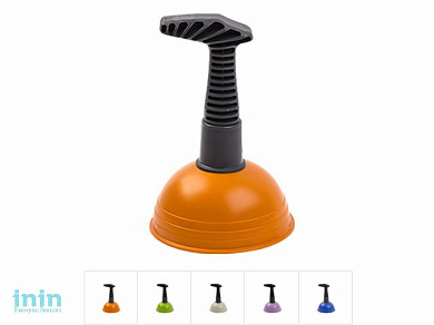 Вантуз с пласт. ручкой, DRINA (цвета в ассортименте)