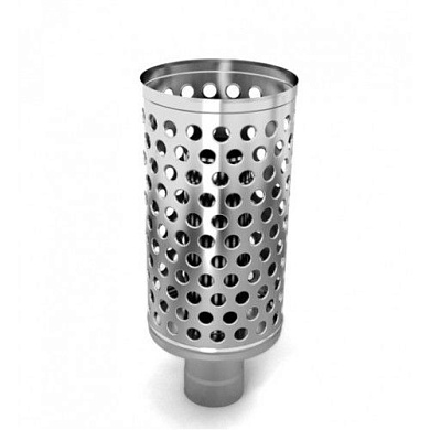 Каменка натрубная ДИЗЕЛЬ, Ø115, 1/0,5мм, нерж/нерж TMF (Термофор)