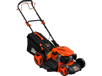Газонокосилка бензиновая STARTUL GARDEN 51 SM самоходная (5,5 л.с., шир. 51 см, самоходная, мульчир., стальн. корпус, травосборник 70 л)