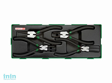 Набор-сет съемники стопорных колец 4предм. TOPTUL (GTA0417)