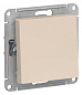 Выключатель 1-й с самовозвратом Atlas Design бежевый, ATN000215