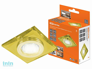 Светильник встраиваемый СВ 03-01 MR16 50Вт G5.3 жёлтый/золото TDM