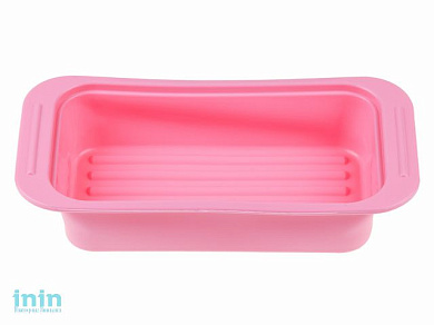 Форма для выпечки, силиконовая, прямоугольная, 25 х 13.5 х 5 см, розовая, PERFECTO LINEA