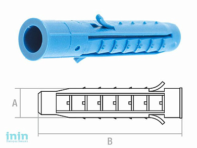 Дюбель распорный 8х50 мм четырехсегментный (500 шт) STARFIX