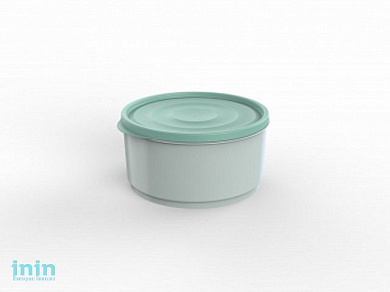 Контейнер круглый Lana, 1,6 л, серая мистерия, BEROSSI (Изделие из пластмассы. Литраж 1.6 л  . Размер 195 х 178 х 91 мм)