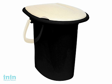 Ведро туалетное 16л (белый ротанг) (IDEA)