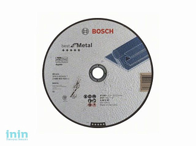 Круг отрезной 230х1.9x22.2 мм для металла Best BOSCH (прямой, Rapido)