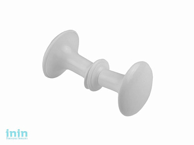 Ручка-кнопка пластмас. белая STARFIX