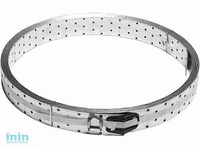 Лента монтажная перфорированная 80 мм LM белый цинк (бухта 10 м) STARFIX