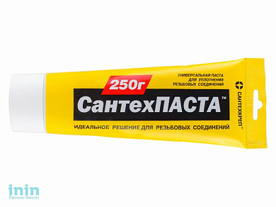 Паста уплотнительная универсальная "Сантехпаста" 250 гр. (в тубе) (Для уплотнения разьемных резьбовых соединений) (Сантехкреп)