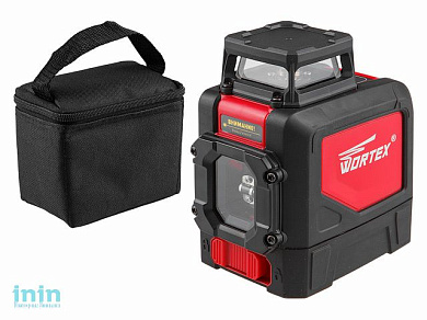 Нивелир лазерный линейный WORTEX LL 0330 X в кор. (проекция: крест, 1 плоскость 360°, до 30 м, +/- 9.00 мм/м, резьба 1/4" Подходит приемник Bosch LR7)