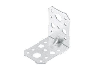 Уголок крепежный усиленный 65х65x53 белый цинк Цвiк (Фактический размер изделия 63*63*46мм, толщина 1,7мм) (ЦВIК)