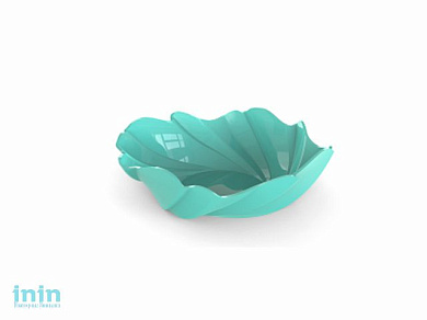 Фруктовница Taila (Тайла), бирюза, BEROSSI (Изделие из пластмассы. Размер 286 х 286 х 90 мм)