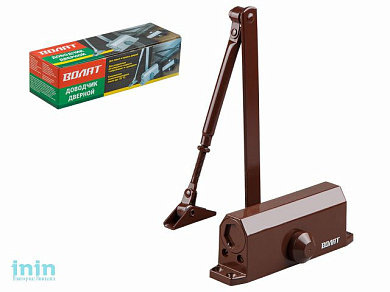 Доводчик дверной гидравлический (40-80 кг) коричн. ВОЛАТ