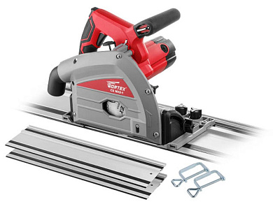 Циркулярная пила погружная с шиной 1,4 м WORTEX CS 1612-1 в кор. 1200 Вт, до 59 мм, 6000 об/мин (погружная, 165х20 мм, 5.2 кг)