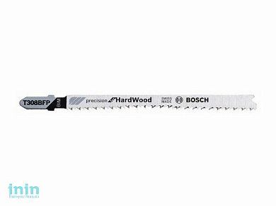 Пилка лобз. по дереву T308BFP (1 шт.) BOSCH (пропил с точным соблюдения угла, для точного реза, в т.ч. в твердой древисине)