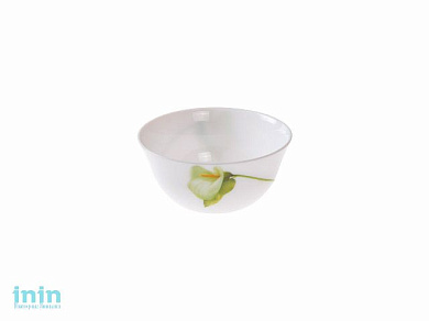 Салатник стеклокерамический, 120 мм, круглый, серия Белая калла, DIVA LA OPALA (Collection Ivory)