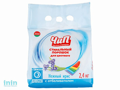 Стиральный порошок "ЧиП" автомат для цветного "Нежный ирис" 2,4кг