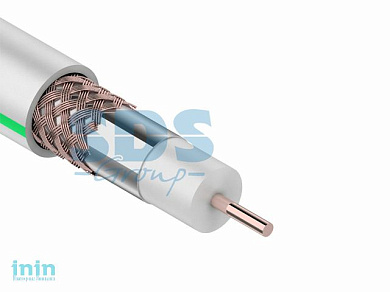 Кабель SAT 703 B, Cu/Al/Cu (64 %) 75 Ом (бухта 100 м) белый PROconnect (Телевизионный для спутникового телевидения)