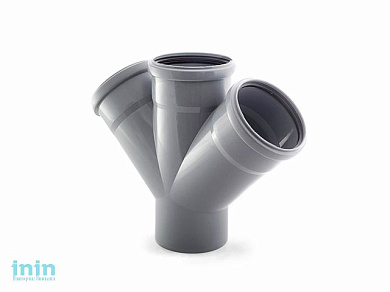 Крестовина для внутренней канализации  110/110/110х45 РосТурПласт (Крестовина 110х110х110х45)