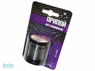 Припой ПОС 61 проволока, катушка ф1,5мм (100г) в блистере (Векта)