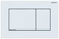 Смывная клавиша Geberit Sigma30, двойной смыв: с легкоочищаемой поверхностью белый матовый/хром глян