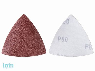 Шлифлисты 80 мм Р80 WORTEX (5шт)